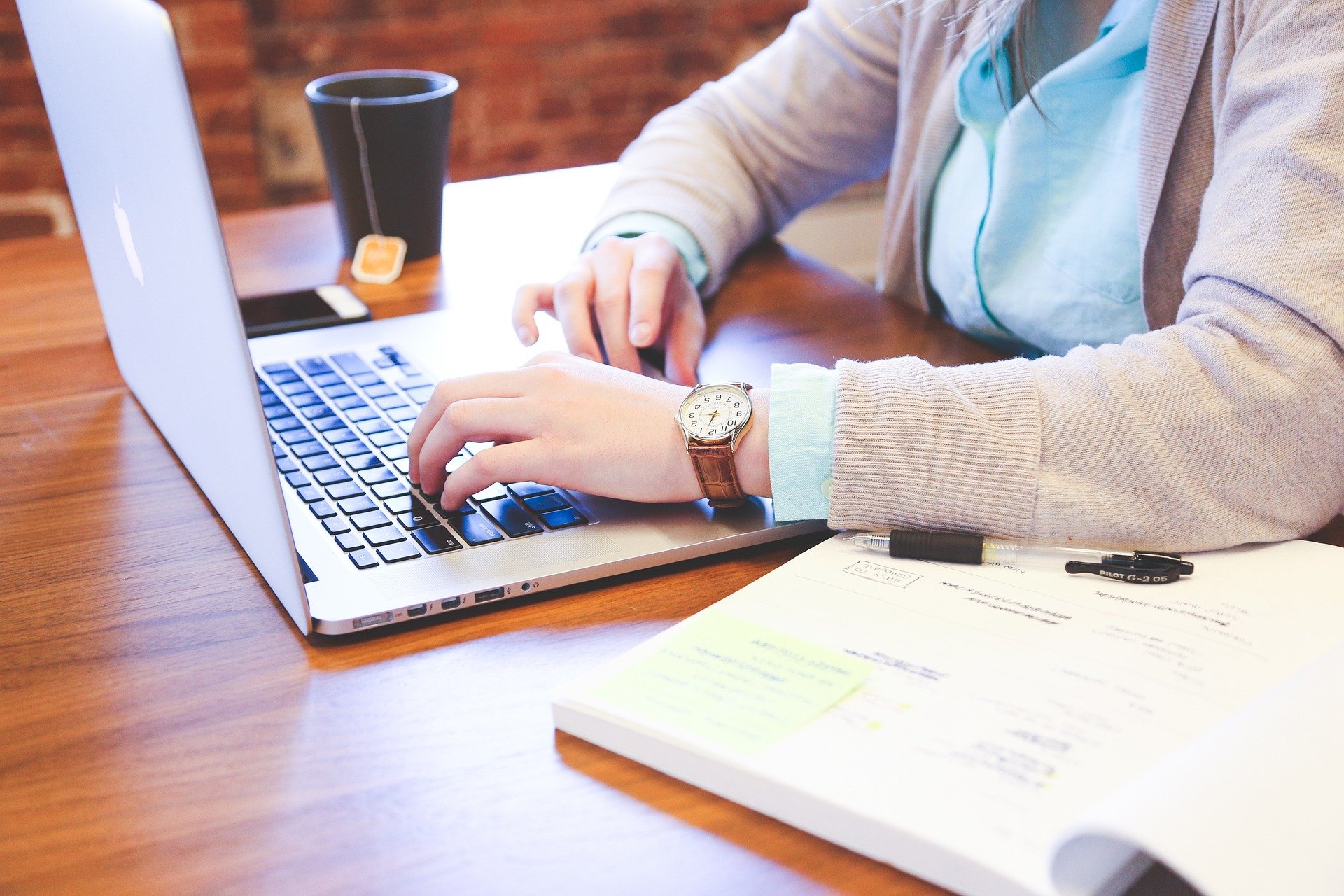 Person with computer
