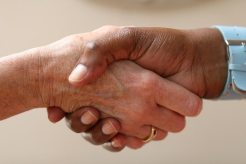 a handshake